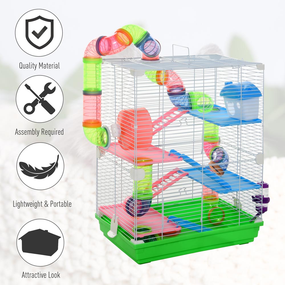 Pawhut 5 Tier Hamster Cage Carrier Image 4