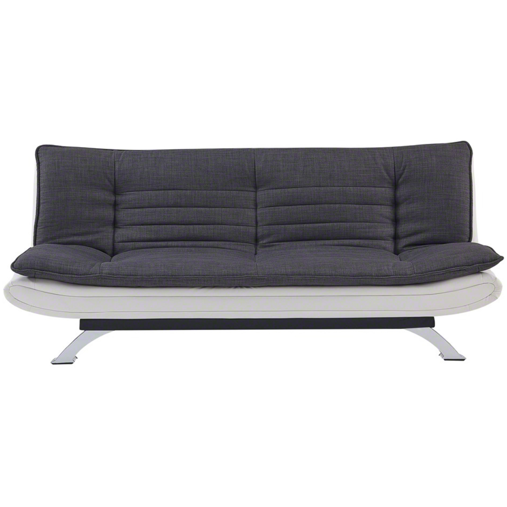 Home Detail Michigan 2 Seater Charcoal and White Sofa Bed Image 3