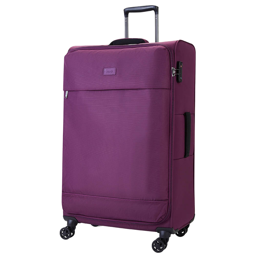 Rock Luggage Paris Large Purple Softshell Suitcase Image 1