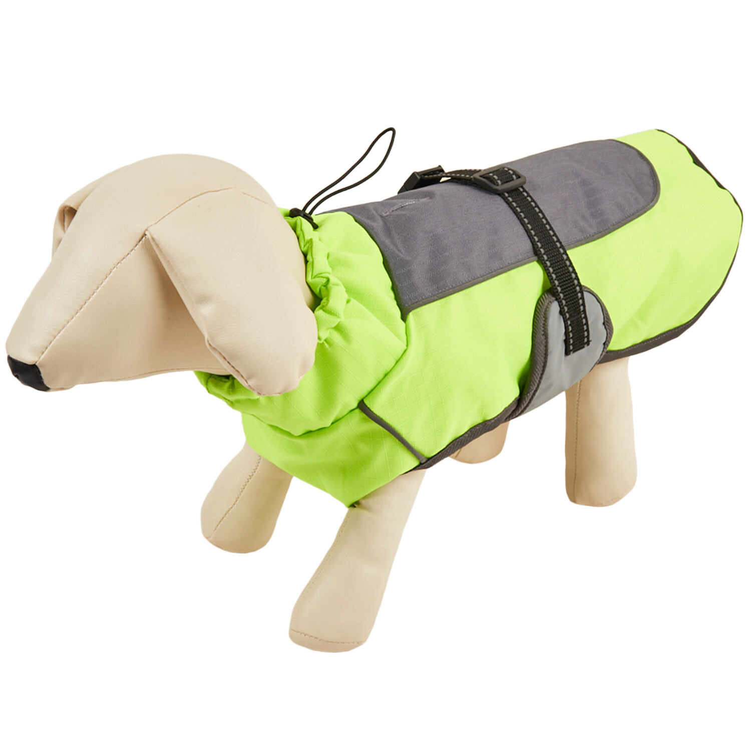 Padded High Vis Dog Coat - Yellow / XXXL Image 9