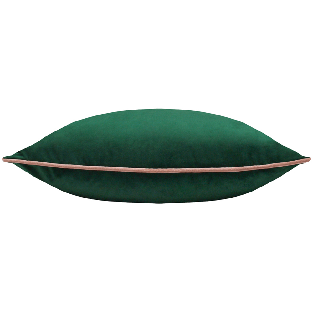 Paoletti Meridian Emerald Blush Velvet Cushion Image 2