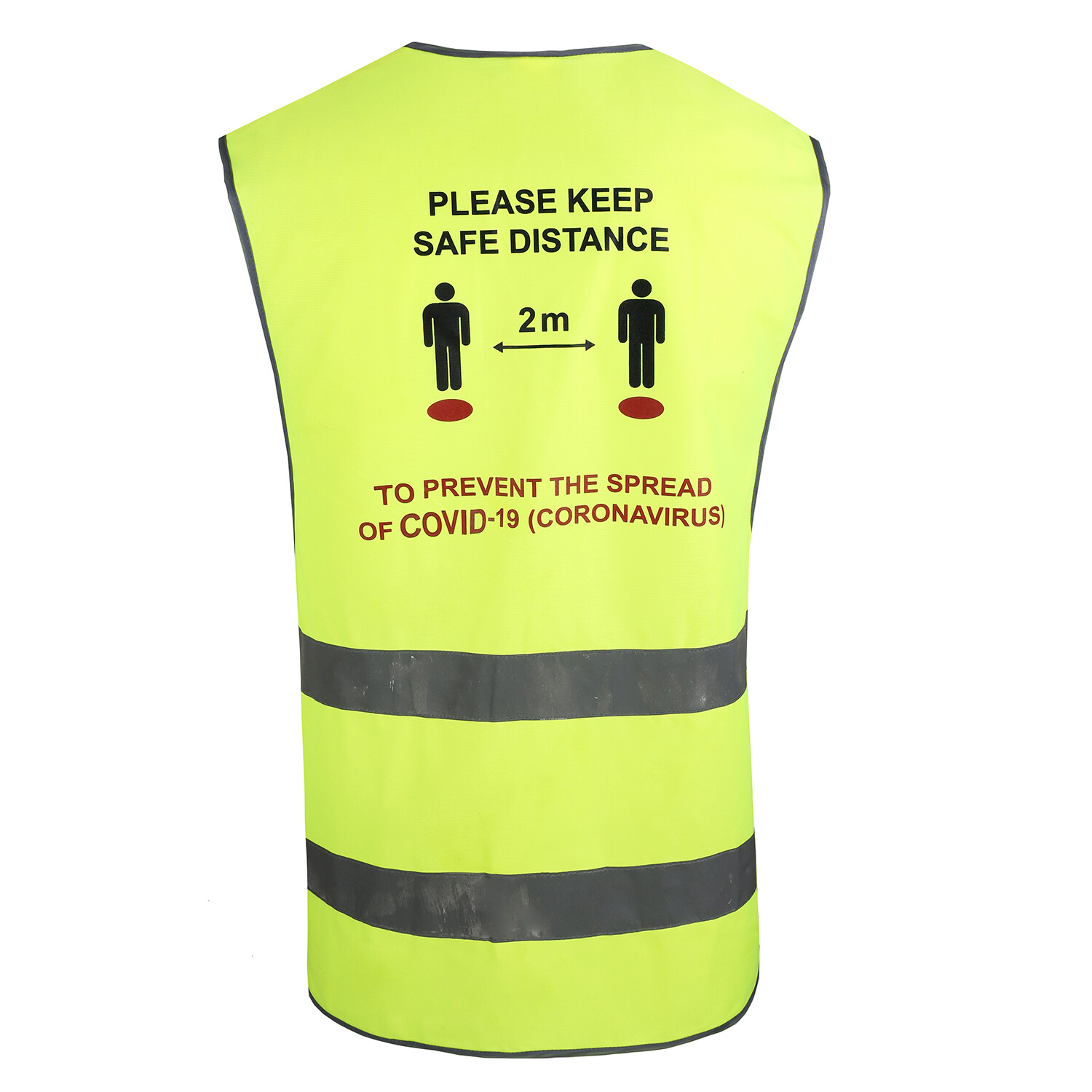 Covid-19 Hi-Vis Vest Large - Yellow Image 4