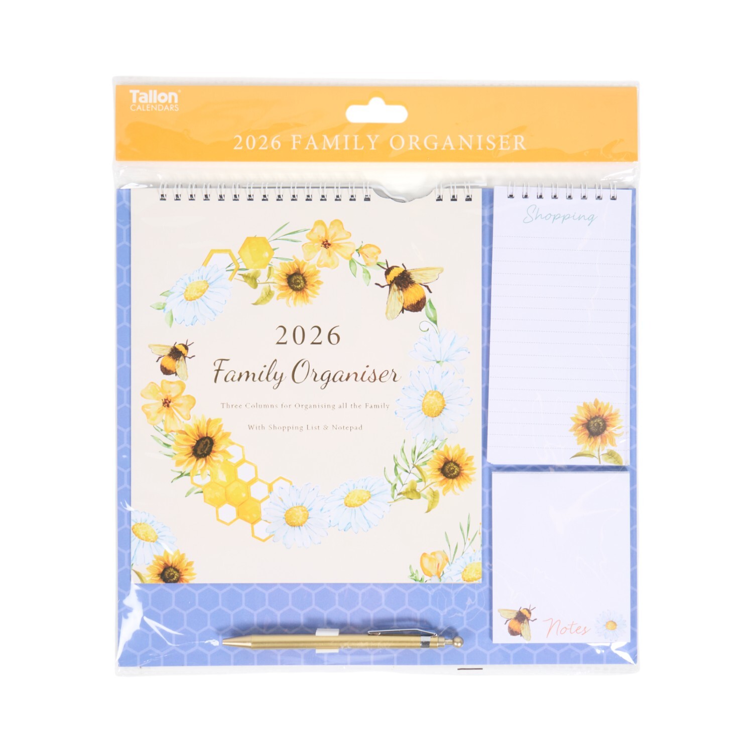 2026 Spiral Bee Calendar and Organiser Image 2