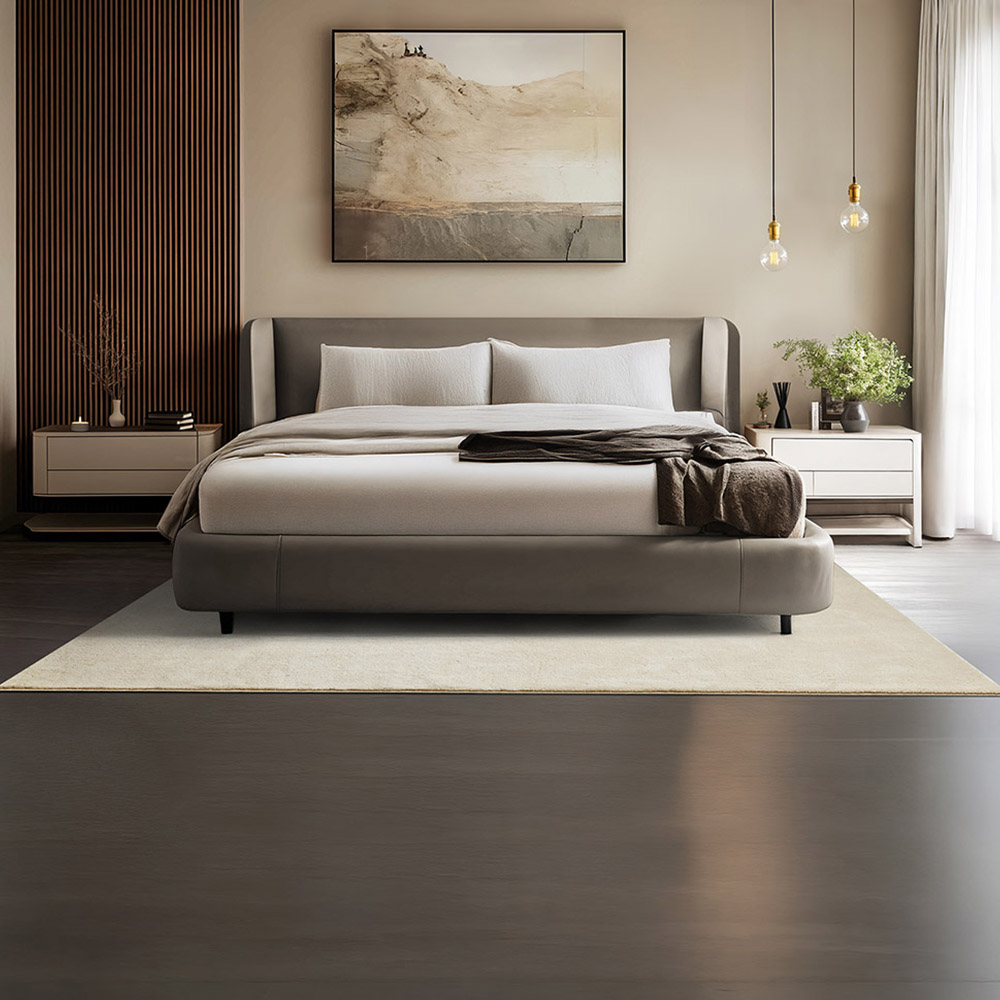 tectake Zonelle Beige Short Pile Ultra Soft Rug 230 x 160cm Image 2