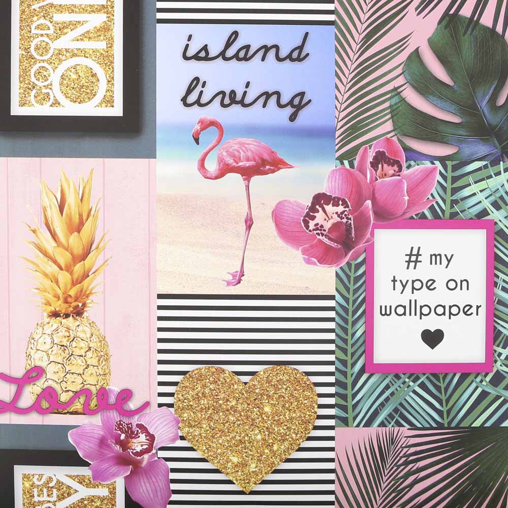 Graham & Brown Fresco Island Living Colour Tropical Wallpaper Image 1