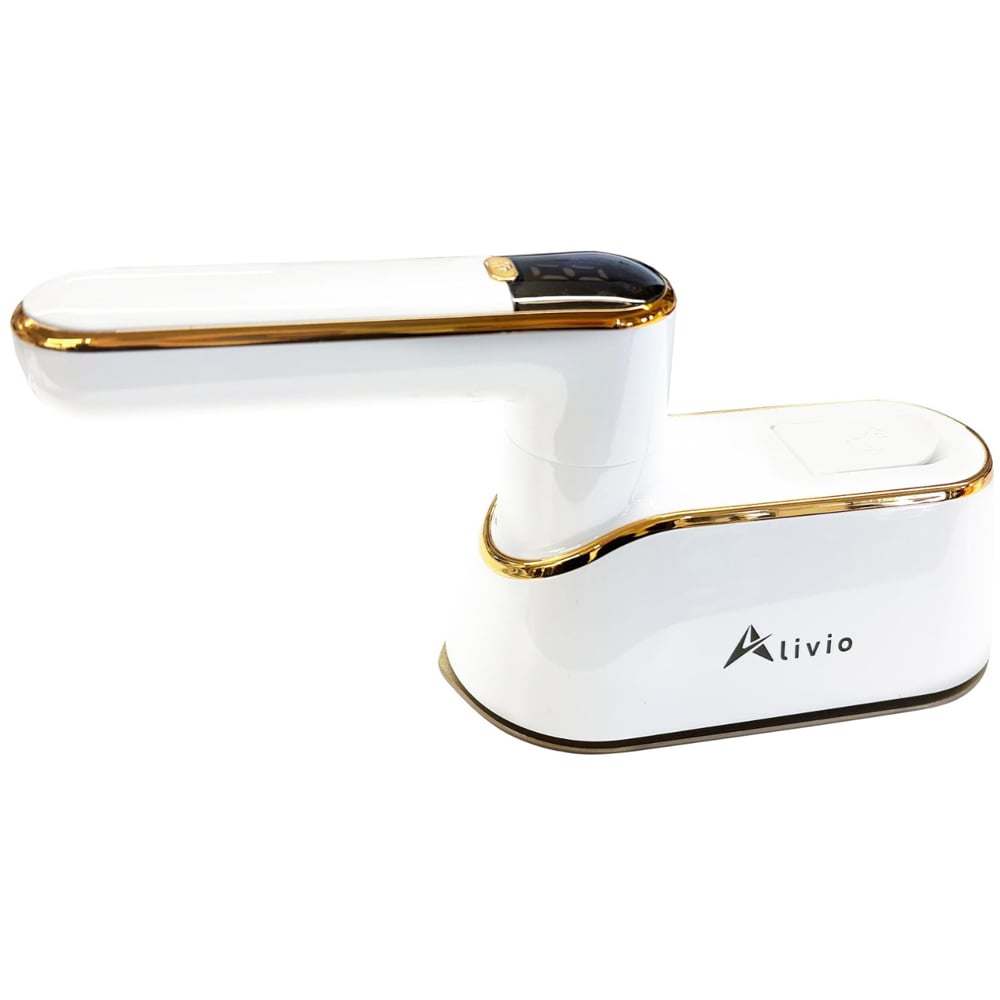 Alivio 2-in-1 White Steam Iron with LCD Screen and 180 Degree Rotating Handle Image 3