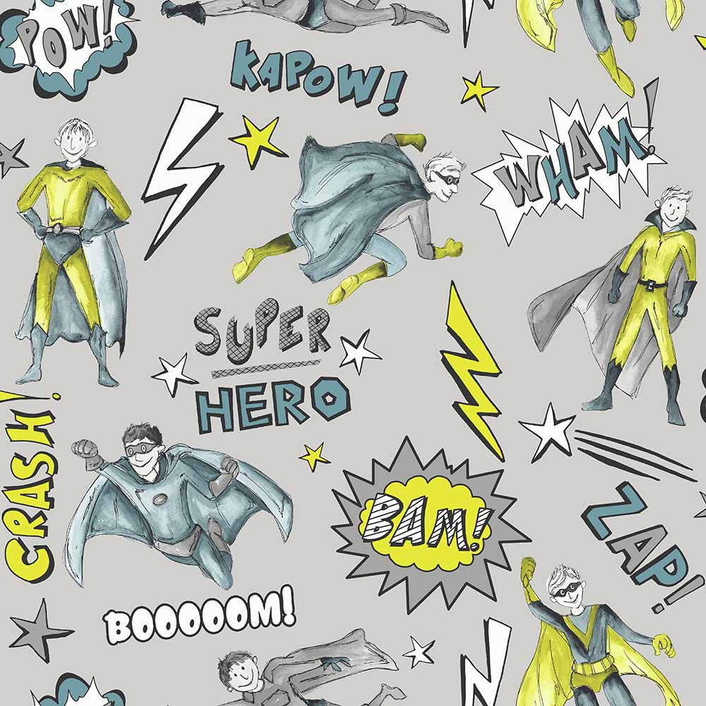 Arthouse Superhero Lime Wallpaper Image 1
