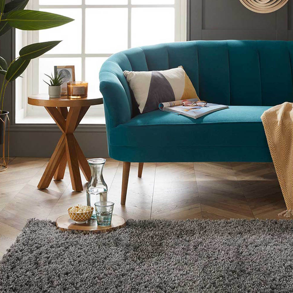Esselle Home Larissa Charcoal Shaggy Rug 80 x 120cm Image 2