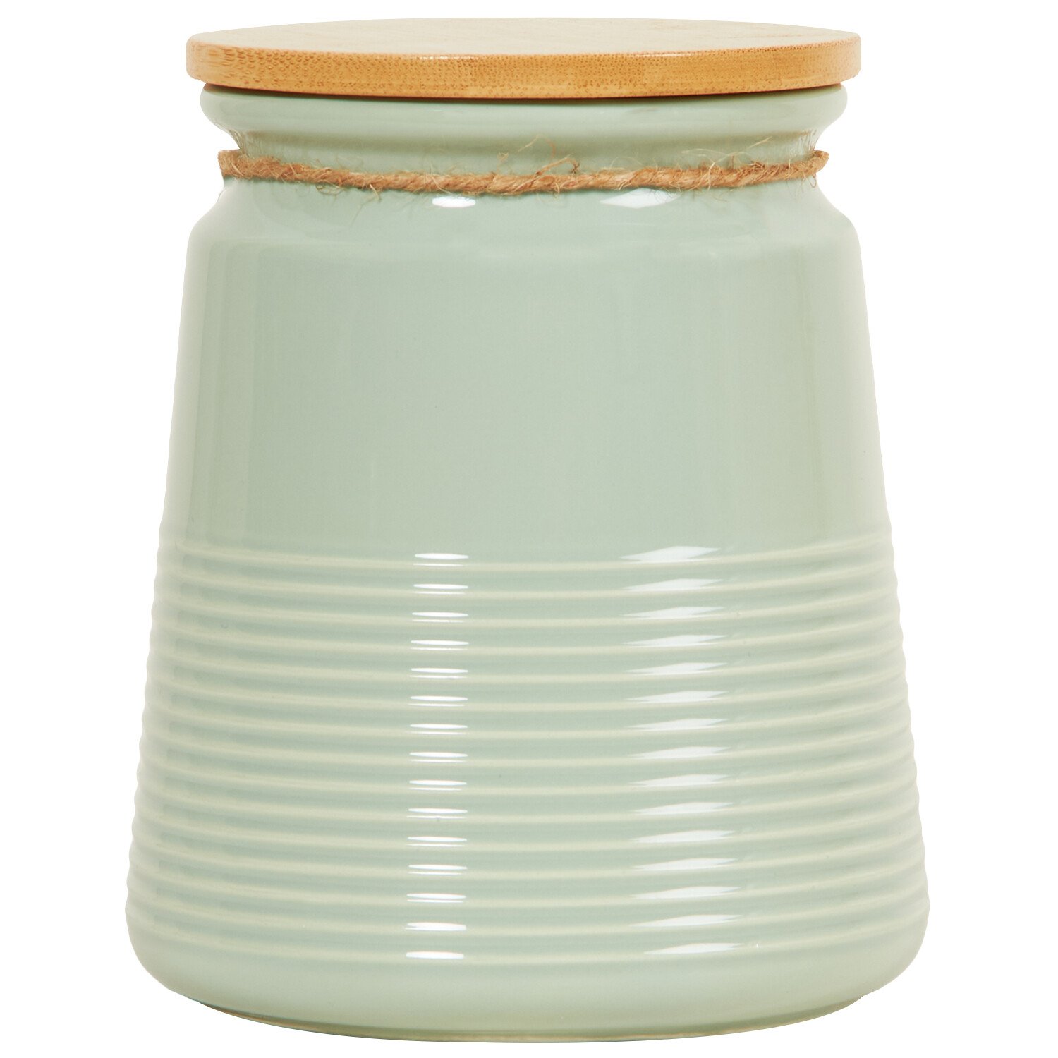 Ribbed Canister with Twine - Tea Image 2