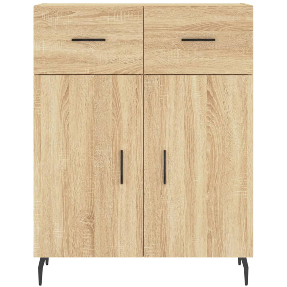 vidaXL 2 Door 2 Drawer Sonoma Oak Sideboard Image 6
