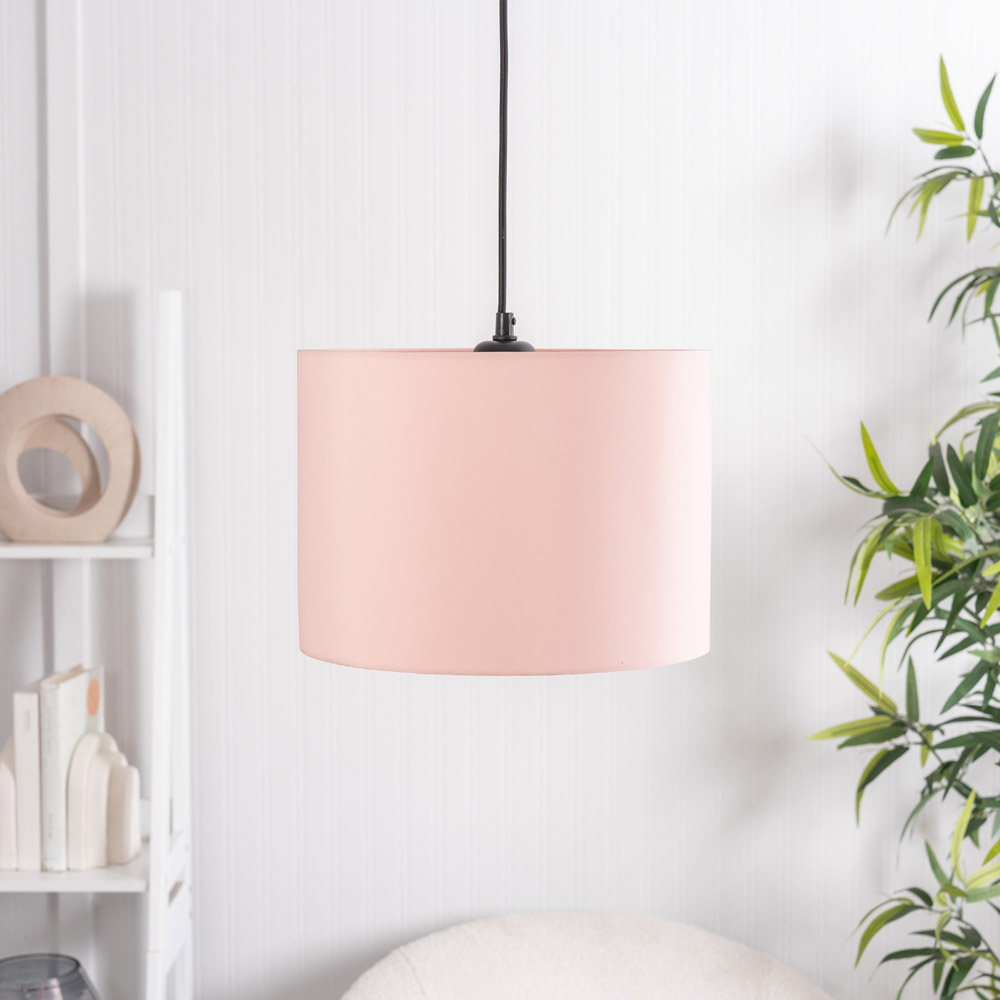ValueLights Torbery Nesting Blush Pink Pendant Lamp Shades with Diffusers 3 Pack Image 2
