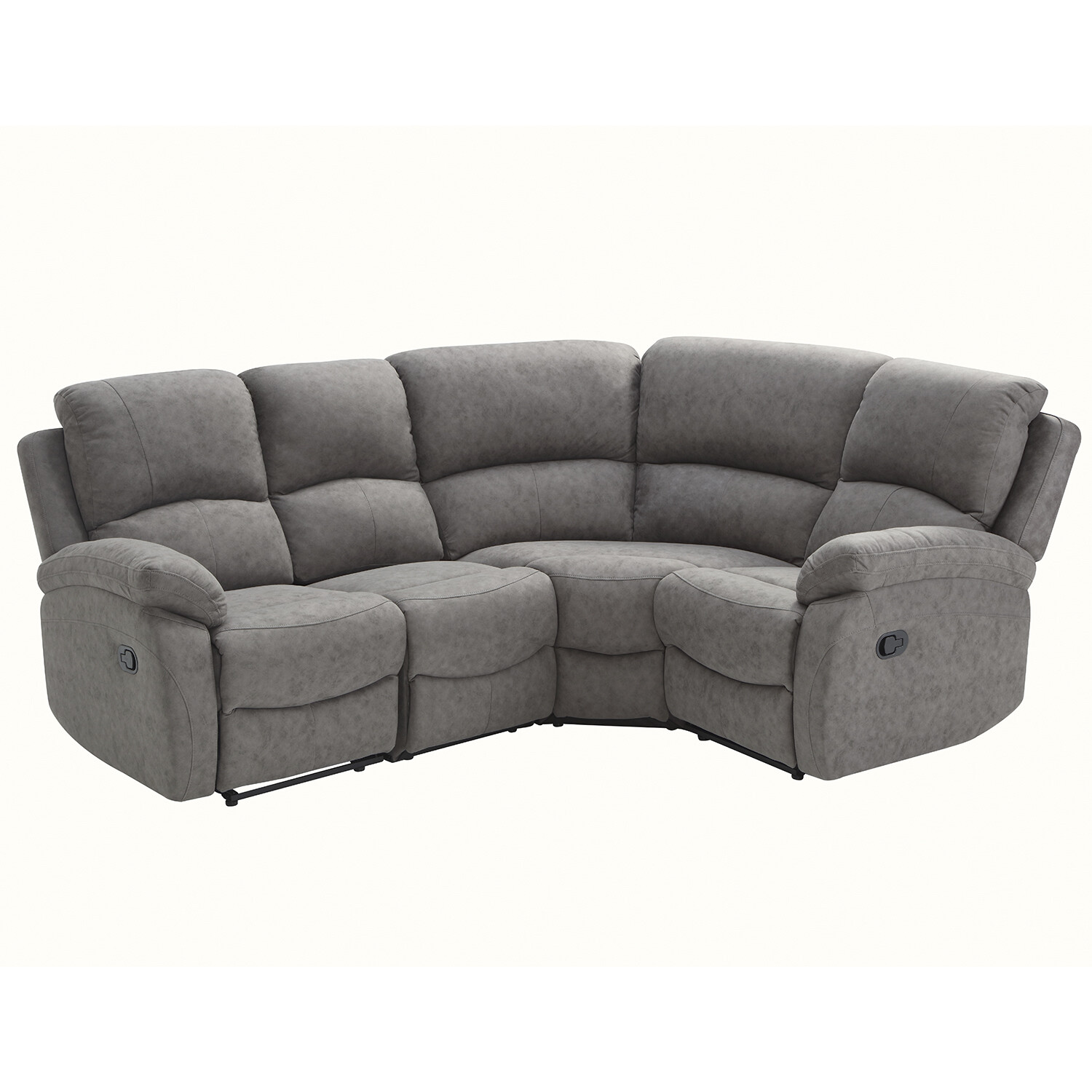 Milano 4 Seater Grey Fabric Reversible Corner Sofa Image 2