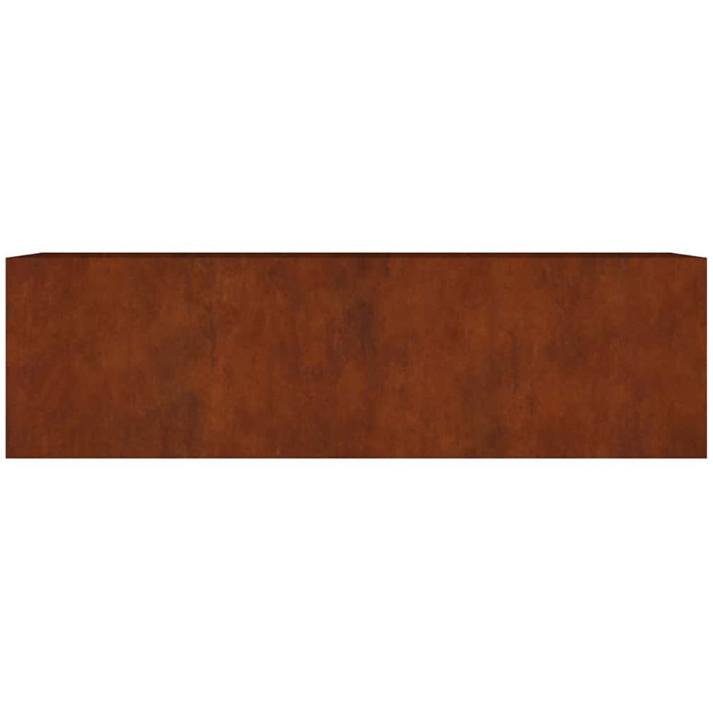 vidaXL Brown Corten Steel Raised Garden Bed 80 x 280 x 80cm Image 2