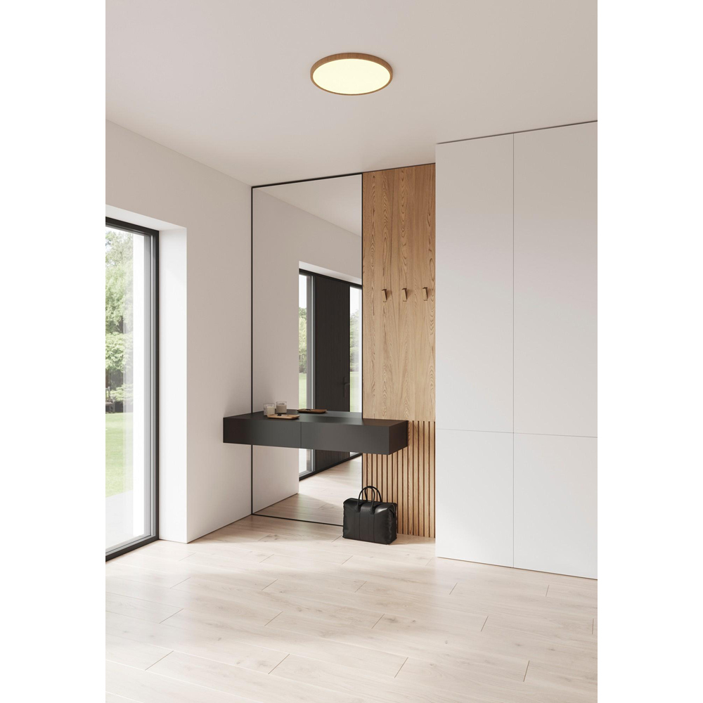 Nordlux Oja 42 2700K 3-Step Wood Foil LED Ceiling Light Image 2