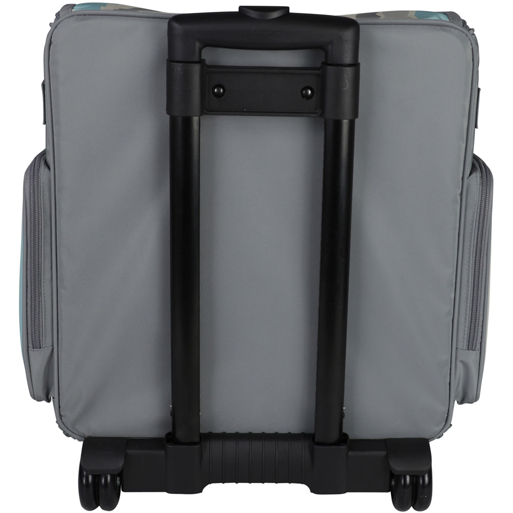 Everything Mary EVM12777-6 Grey Stripe Collapsible Rolling Tote Trolley Bag 36.2 x 22.2 x 39.4cm Image 4