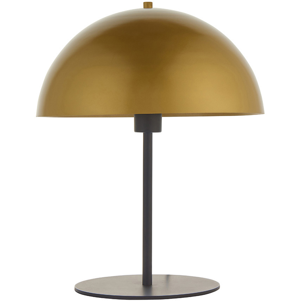 Merano Nuoro Soft Gold Shade Dark Bronze Effect Table Lamp Image 1