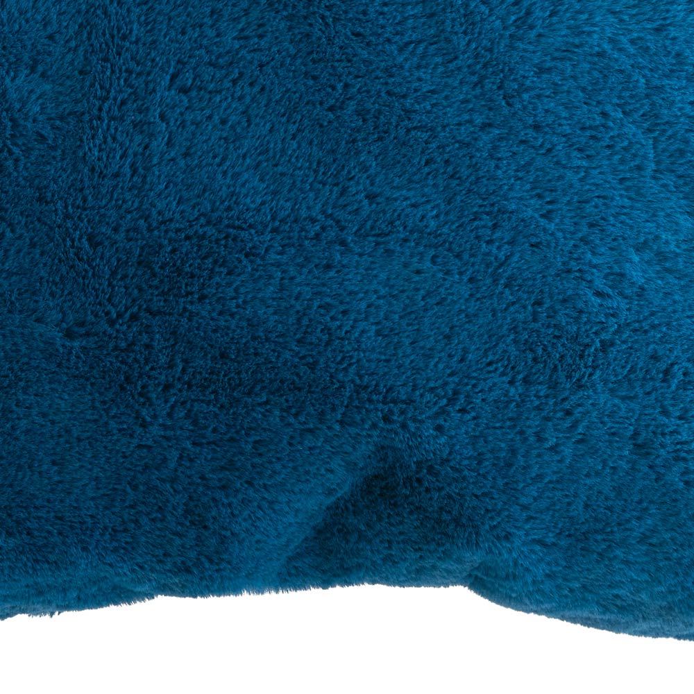 Wilko Teal Faux Fur Cushion 55 x 55cm Image 5