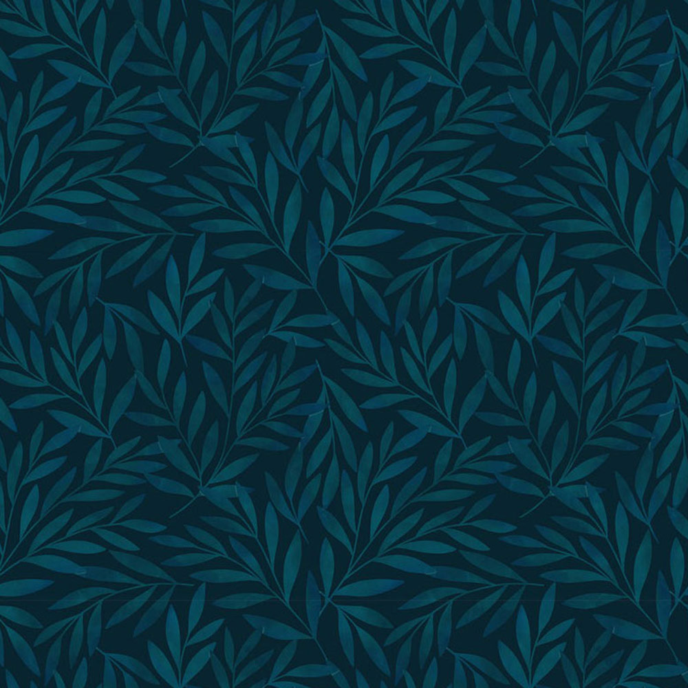 Bobbi Beck Eco Luxury Olive Leaf Blue Wallpaper Image