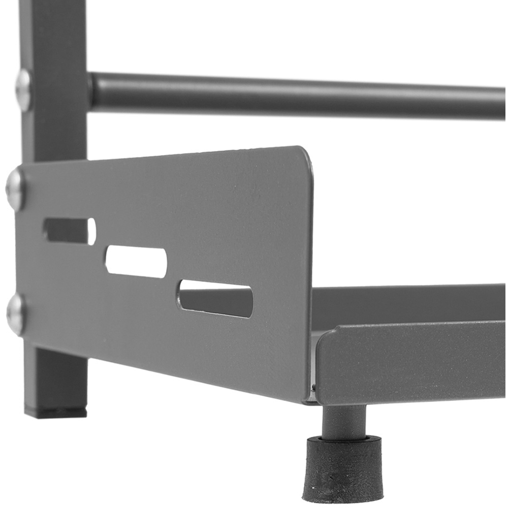 Living and Home 3 Shelf Gunmetal Grey Adjustable Kitchen Spice Rack 40cm Image 6
