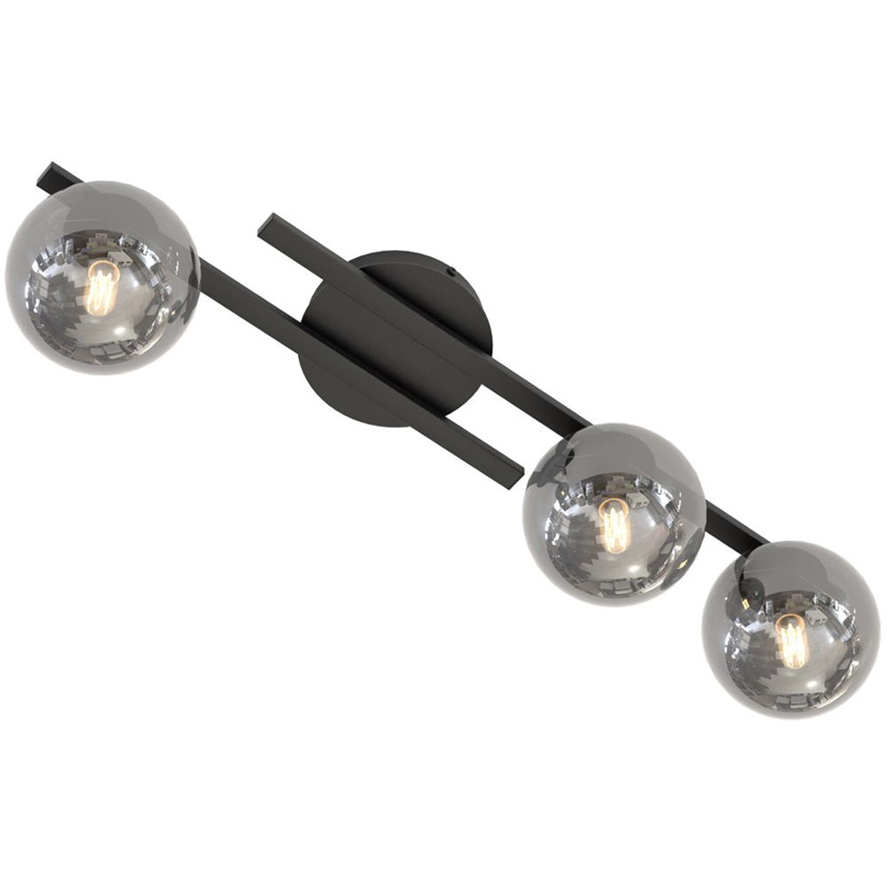 Emibig Kairo 3 Light Graphite Shade Black Ceiling Lamp Image 4