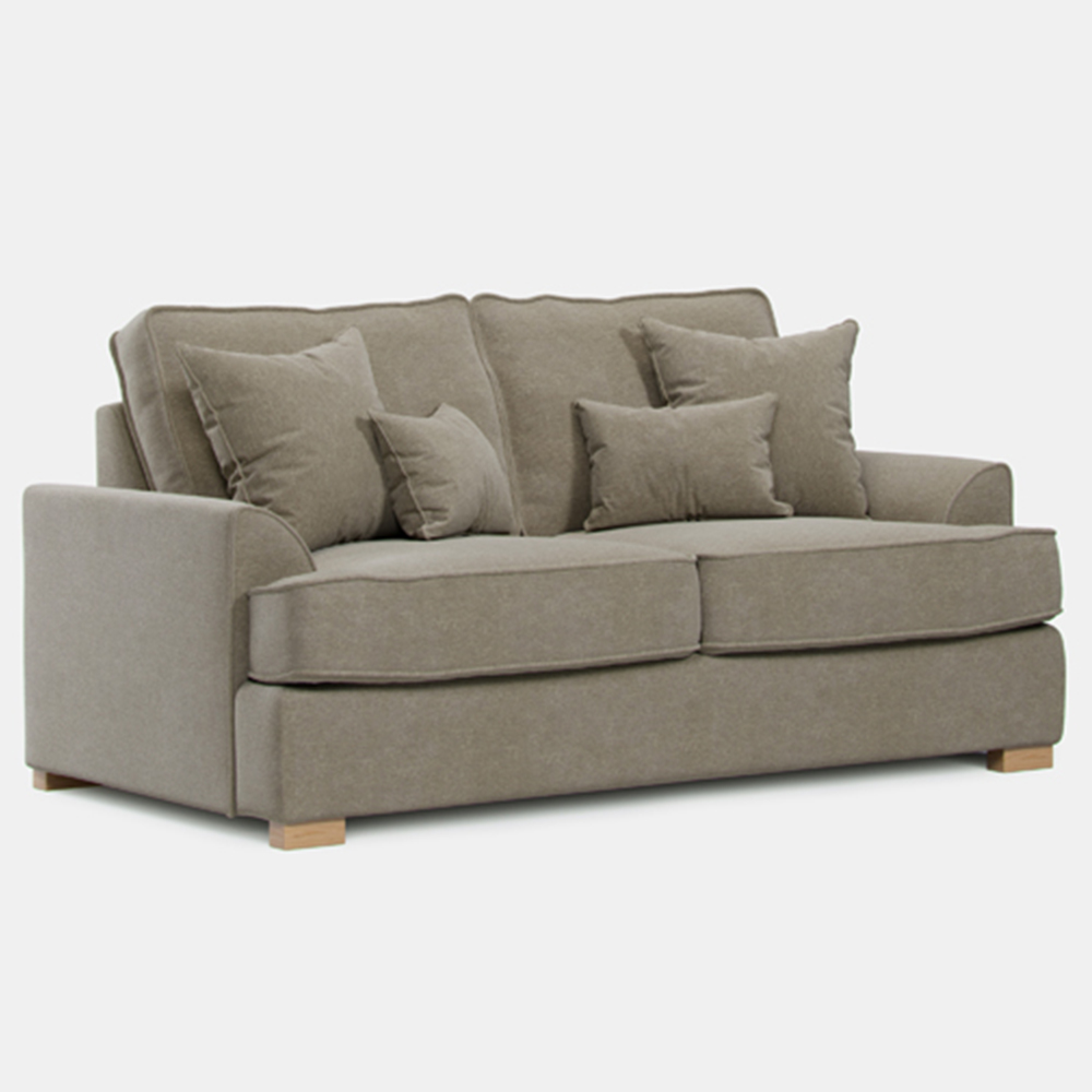 Alba City 2 Seater Fossil Fabric Sofa Image 2