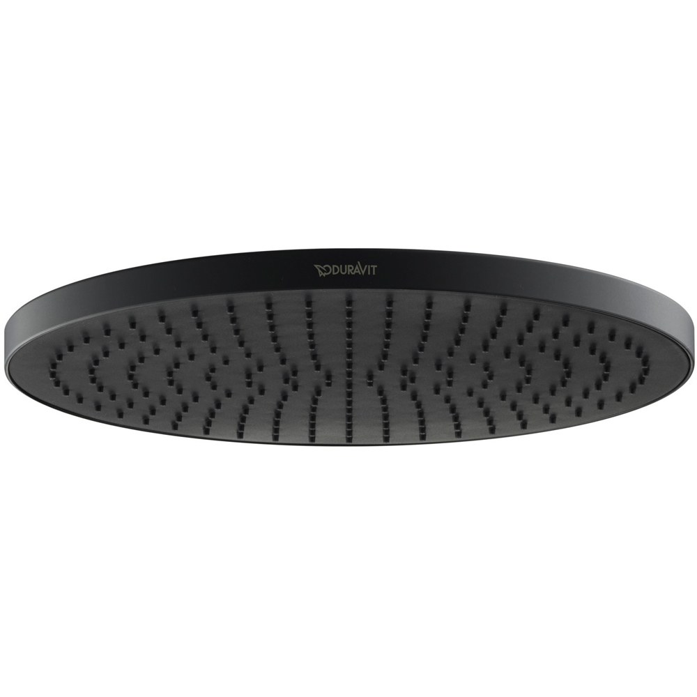 Duravit MinusFlow Matt Black Head Shower 230mm Image 3