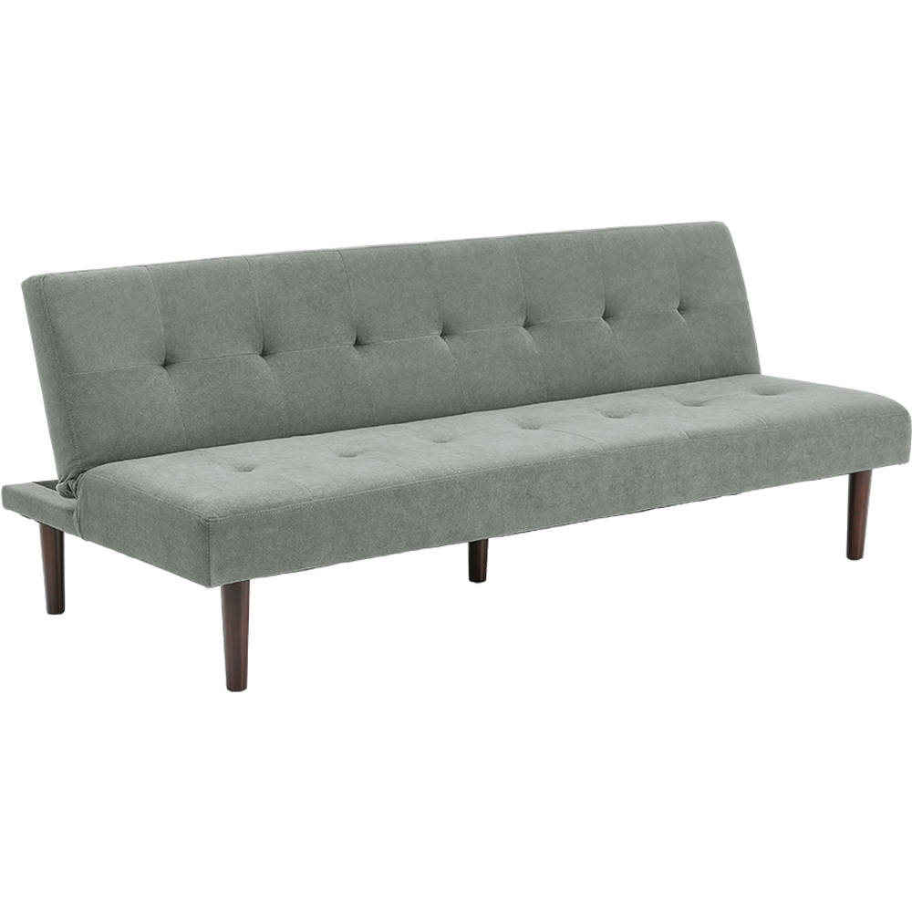 Living and Home 2 Seater Grey Contemporary Convertible Sofa Bed Image 2