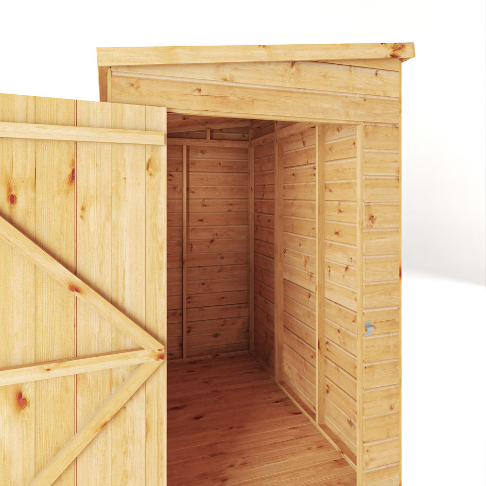 Mercia Woodsman 6 x 4ft Shiplap Glass Pent Shed Image 6