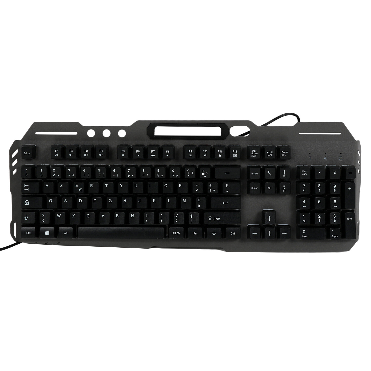 Black 7 Colour LED Backlight Gaming Keyboard Image 2