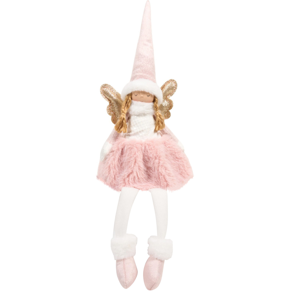 Light Up Christmas Fairy Decoration Pink Image 4