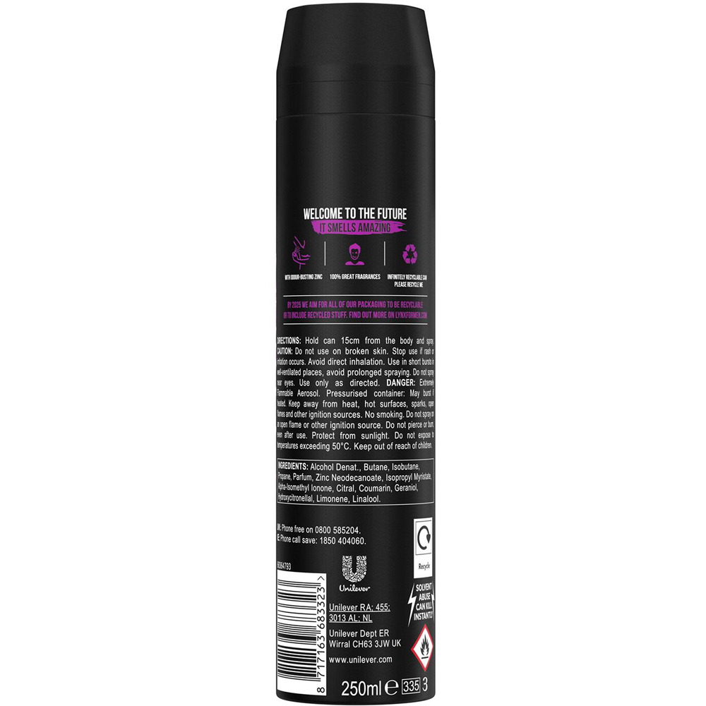 Lynx Excite Black Pepper and Crisp Coconut Shower Gel 500ml and Body Spray 250ml 6 Pack Image 6