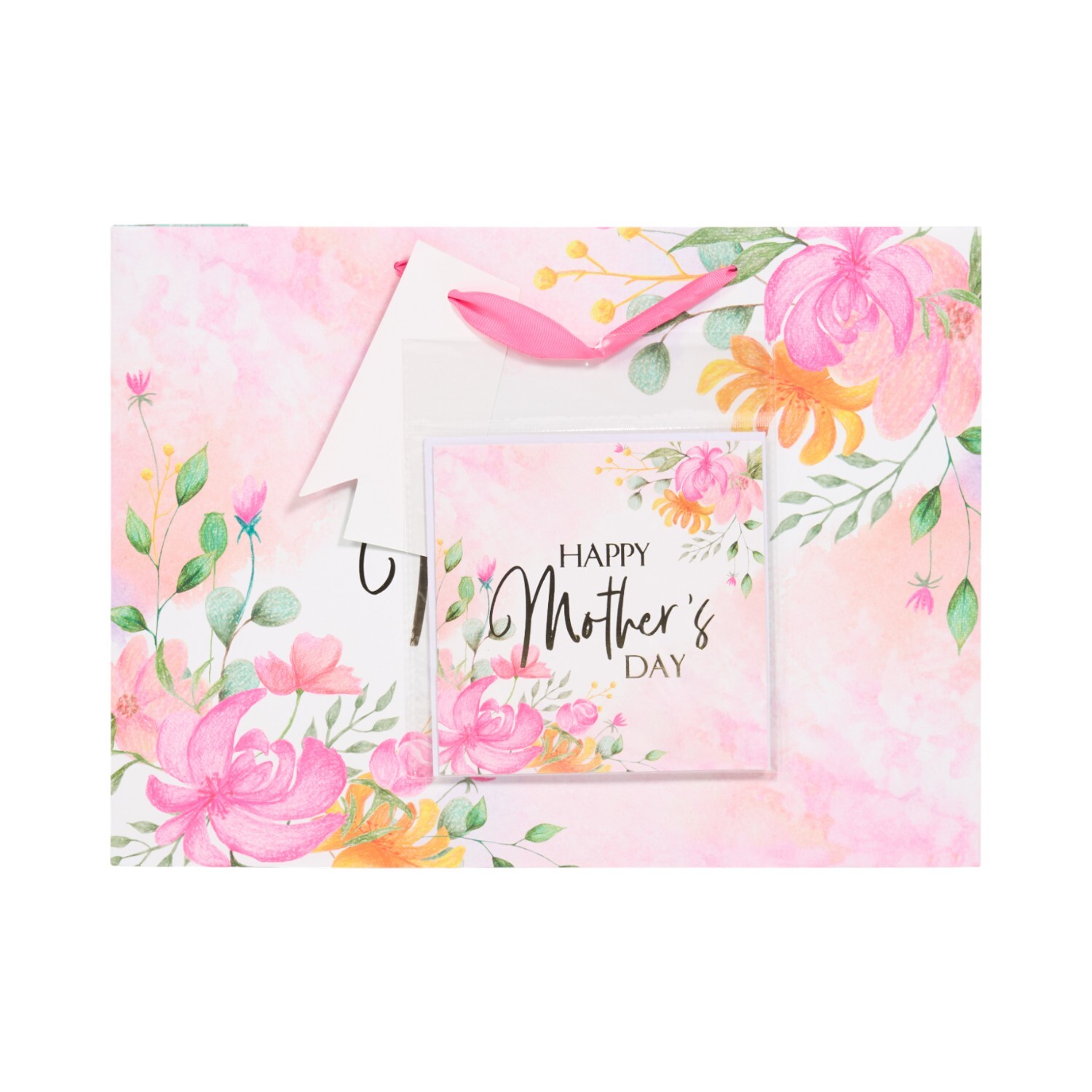 Mother's Day Shopper Gift Bag and Card Pink Image 2