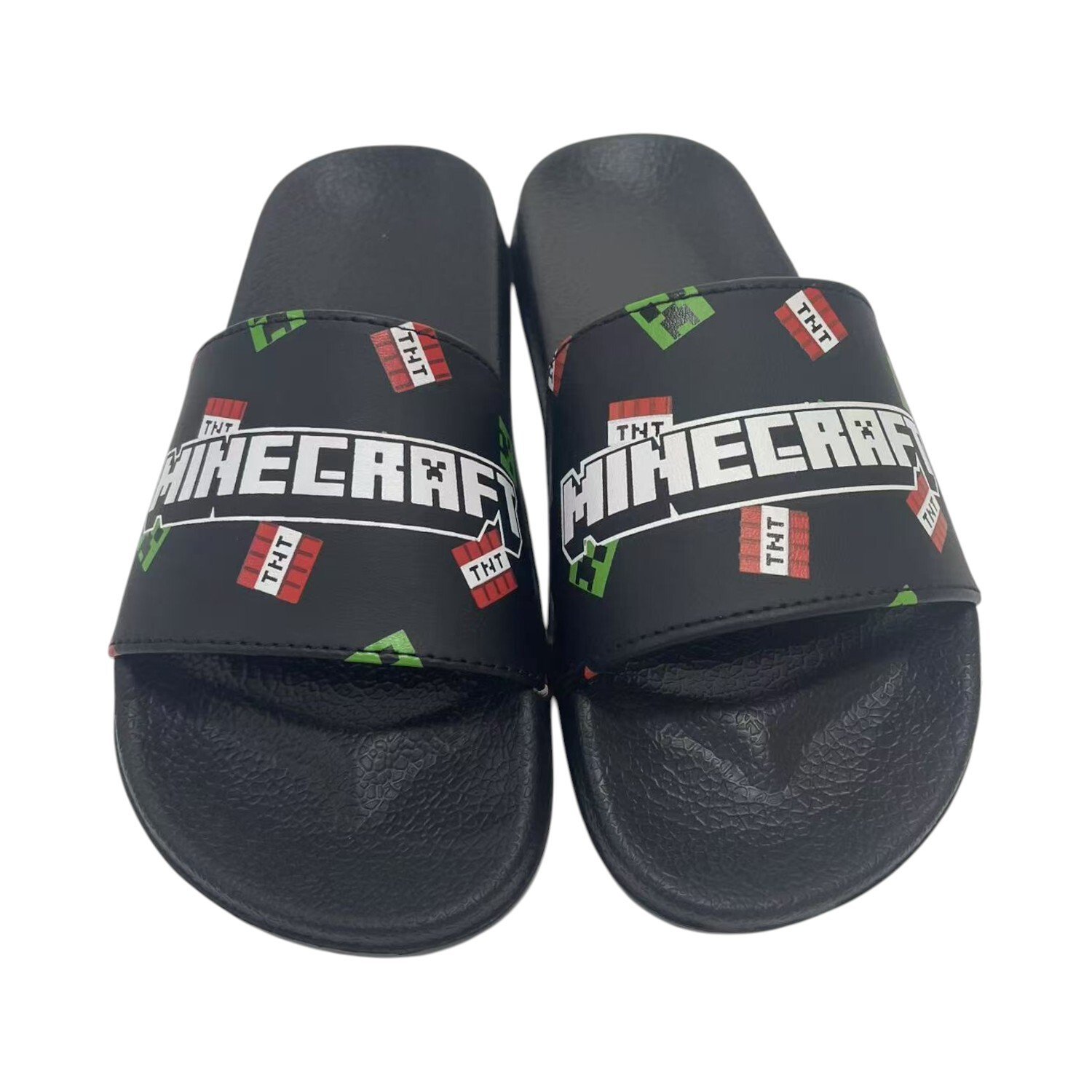 Minecraft Sliders Black 3-4 Image 1