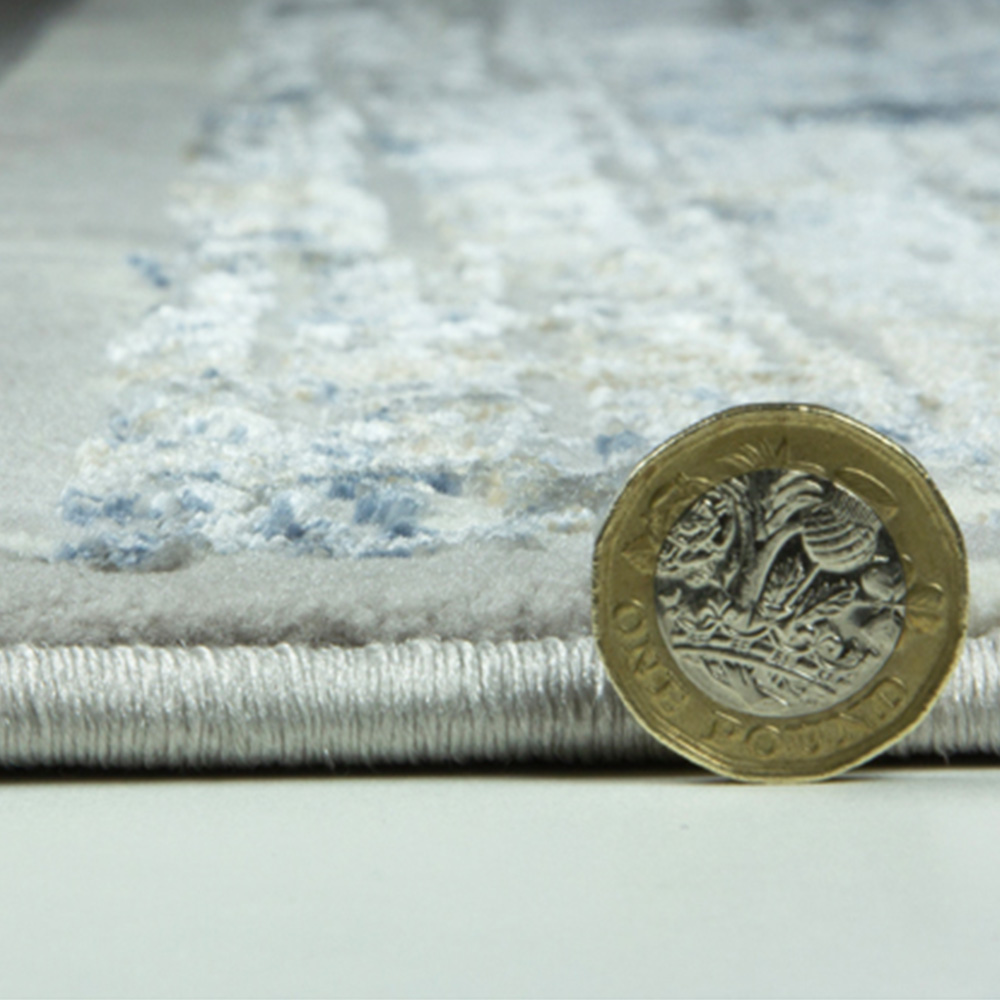 Esselle Home Solar Neptune Natural and Blue Rug 120 x 170cm Image 5