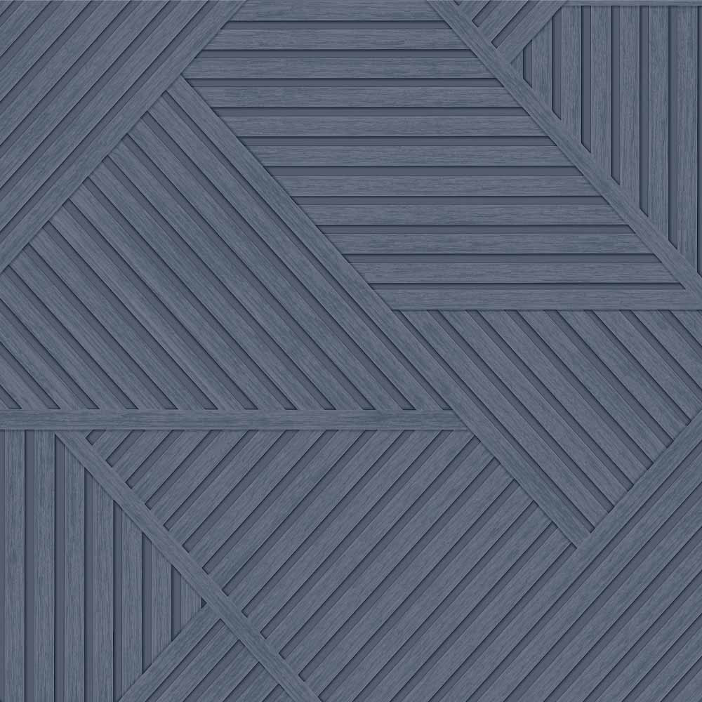 Holden Wood Geometric Dark Blue Wallpaper Image 1