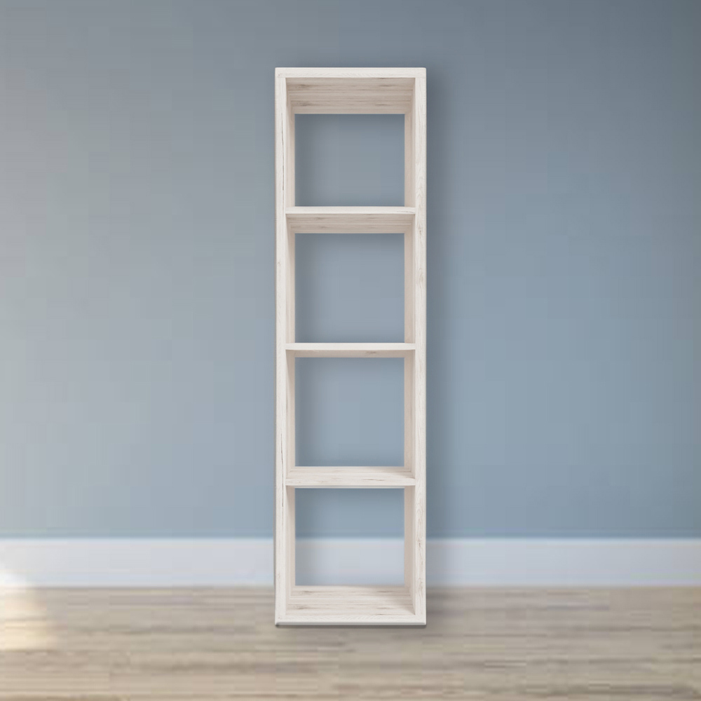 Florence Mauro 4 Shelf Sand Oak Bookshelf Image 6