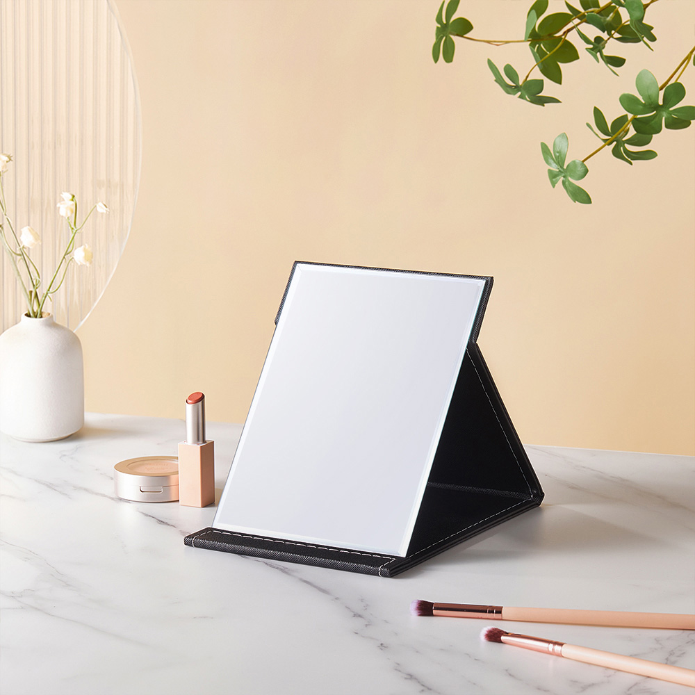 Living and Home Foldable Tabletop Vanity Mirror Image 2