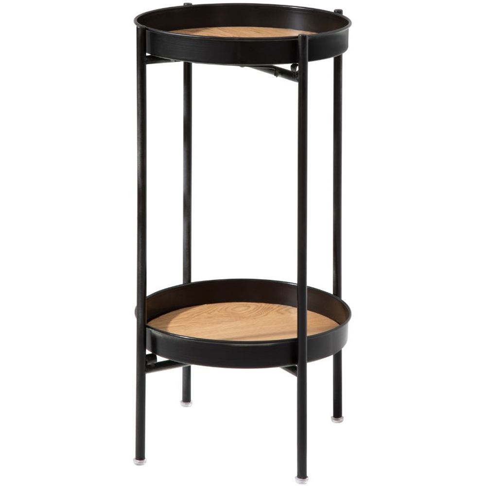 Noa and Nani Solna Single Shelf Black Small Side Table Image 2
