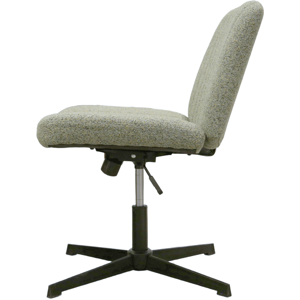 HGD BAO BUN Light Green Tweed Fabric Height Adjustable Office Chair Image 4
