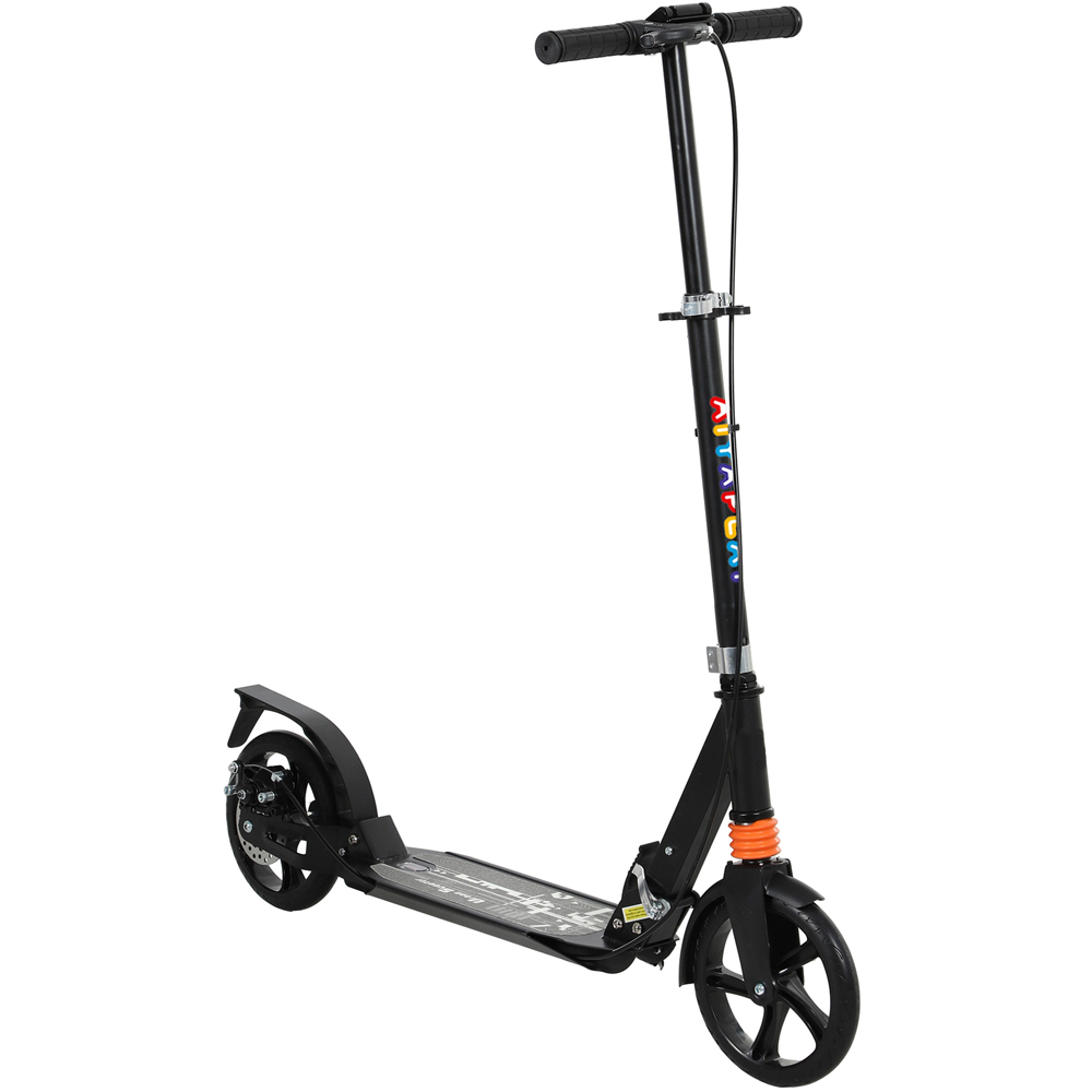 Tommy Toys AIYAPLAY Black Adjustable Handlebar Foldable Kids Kick Scooter Image 1