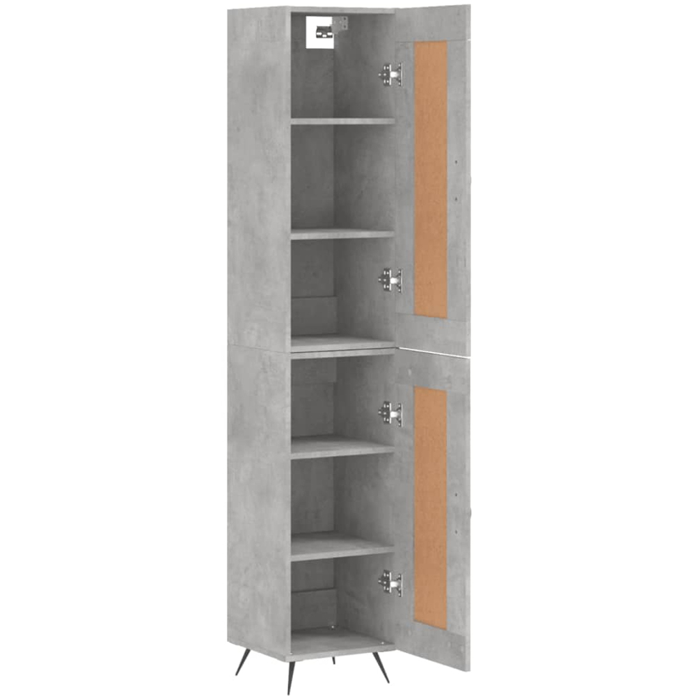 vidaXL 2 Door Concrete Grey Highboard Image 4