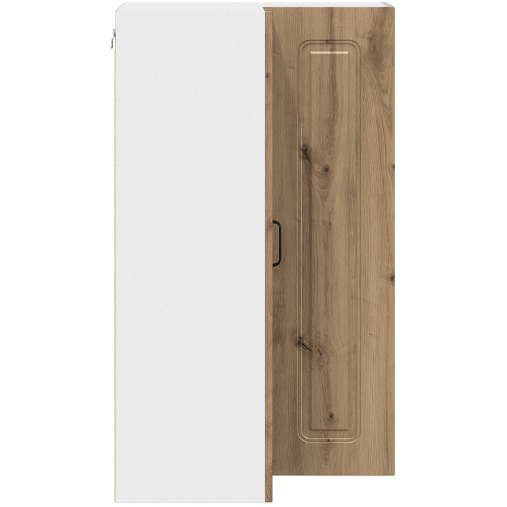 vidaXL 2 Door Artisan Oak Kitchen Wall Corner Cabinet Image 6