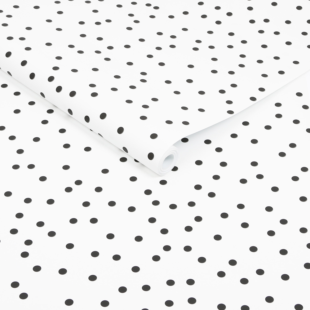 Superfresco Easy Confetti Black and White Wallpaper Image 2
