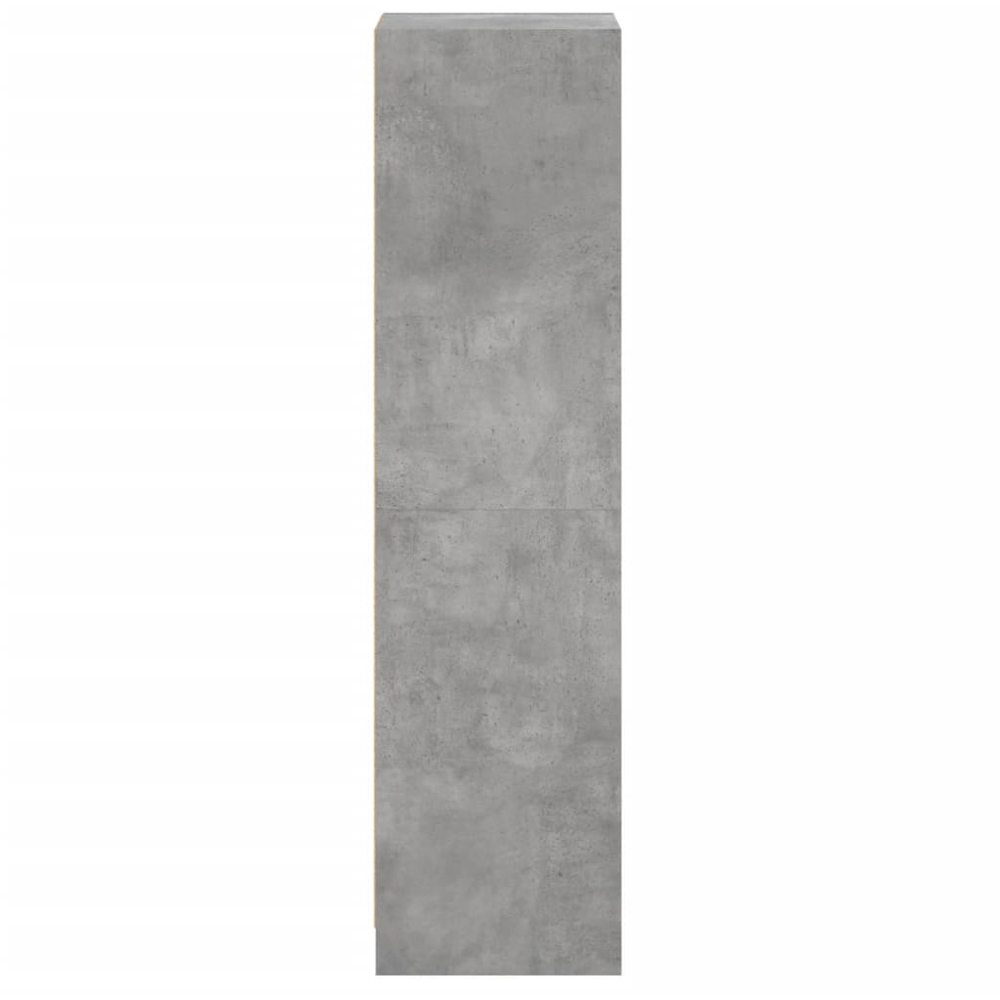 vidaXL 2 Door Concrete Grey Highboard Image 7