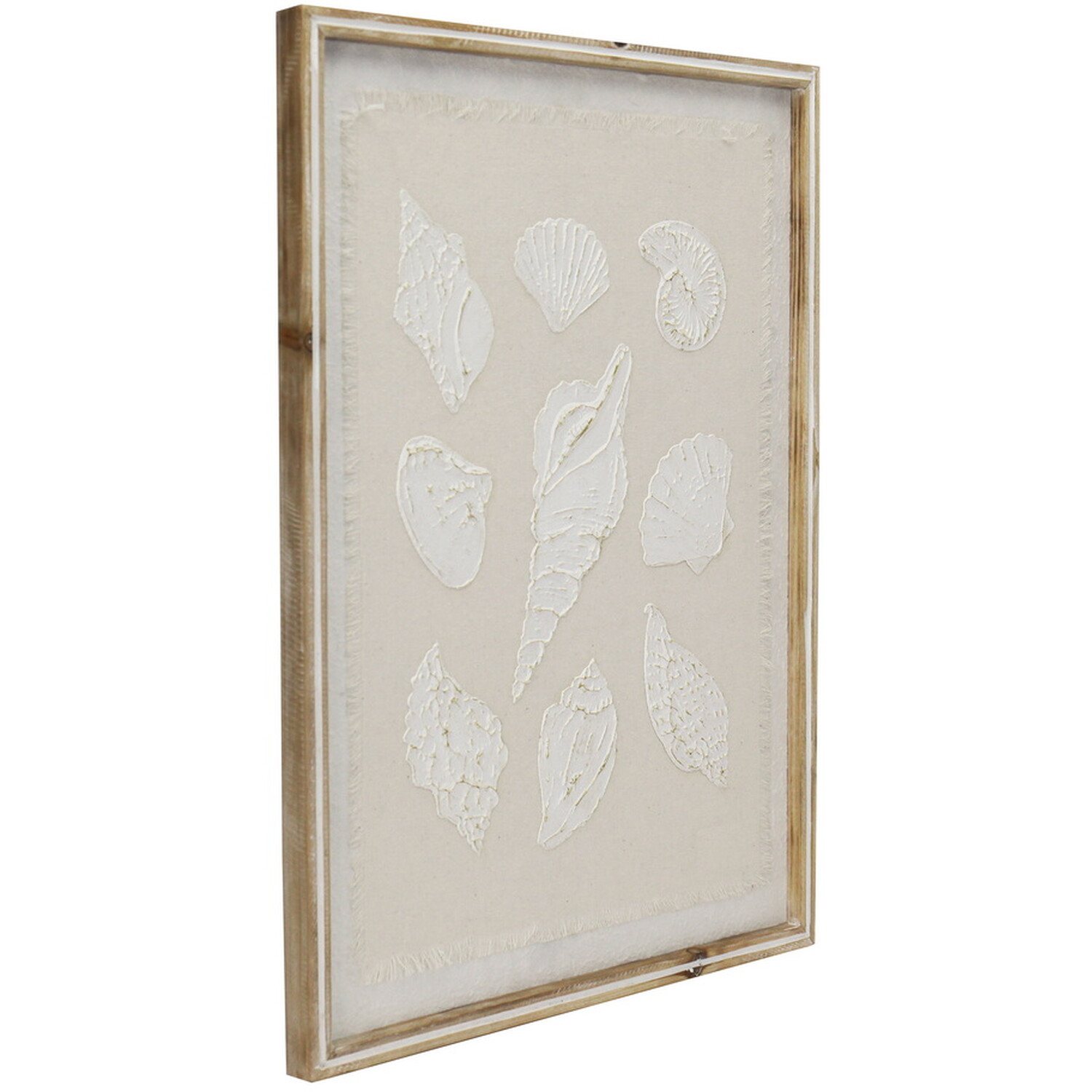 Embossed Seashell Framed Wall Art Image 3