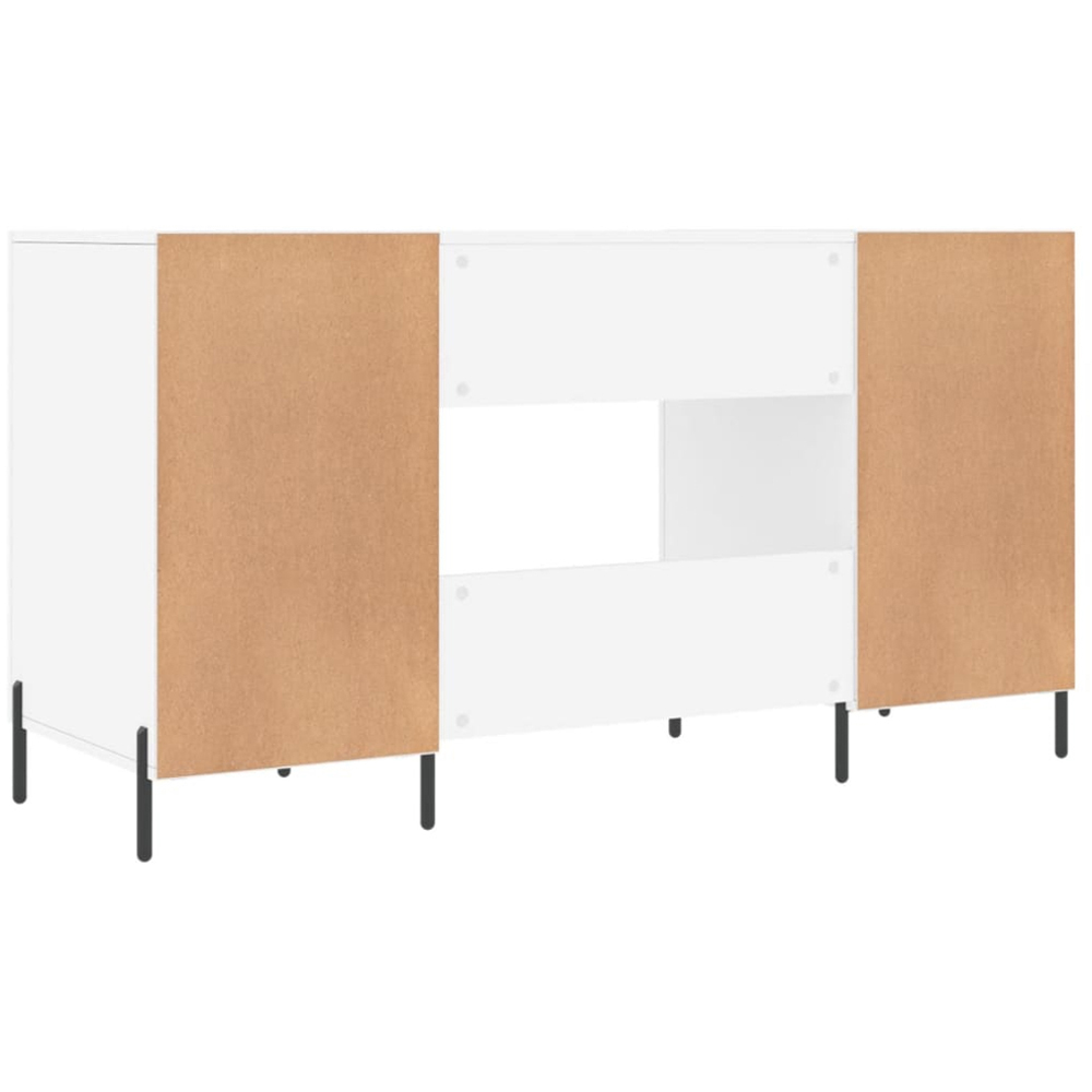 vidaXL 2 Door Modern Desk White Image 8