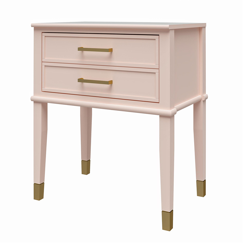 Dorel Home Westerleigh Single Drawer Pink End Table Image 5