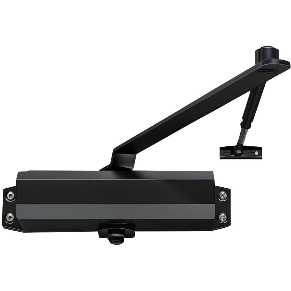 Living and Home Black Aluminium Alloy Automatic Overhead Door Closer Image 6