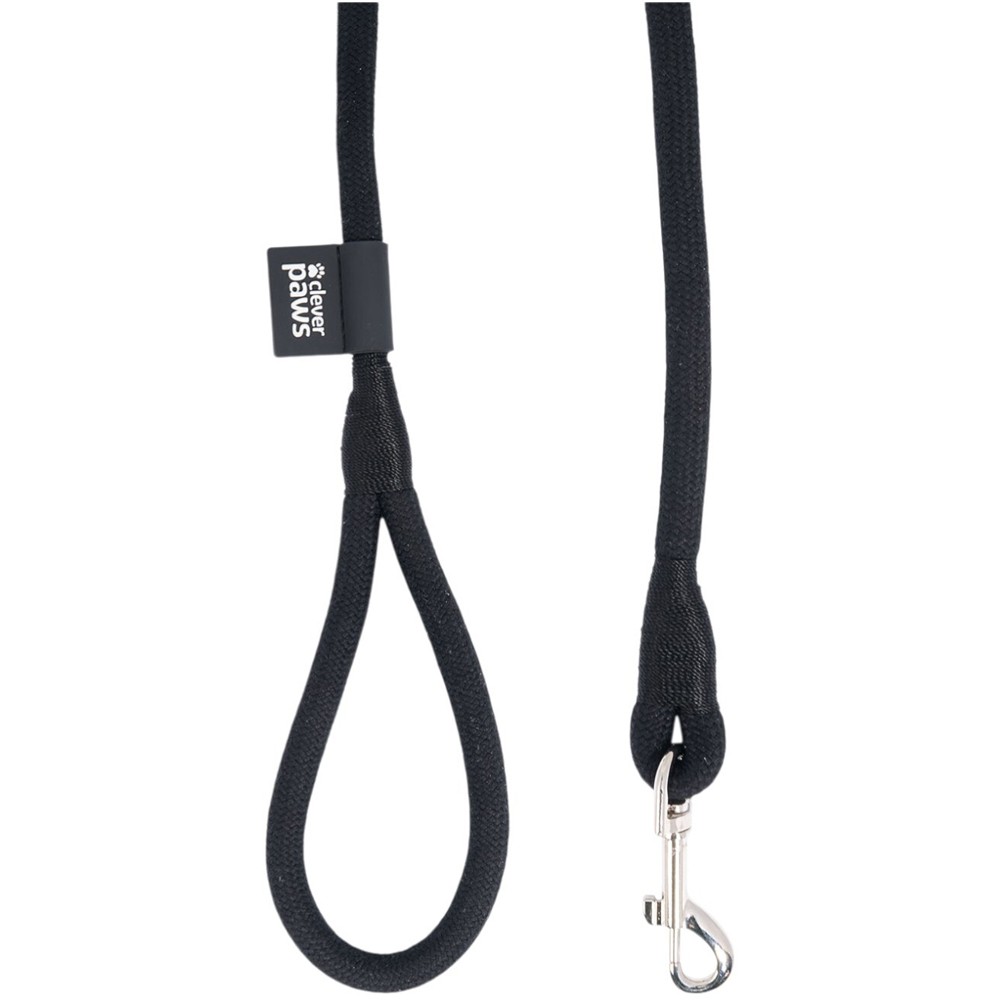 Durable Rope Dog Lead Black Image 4