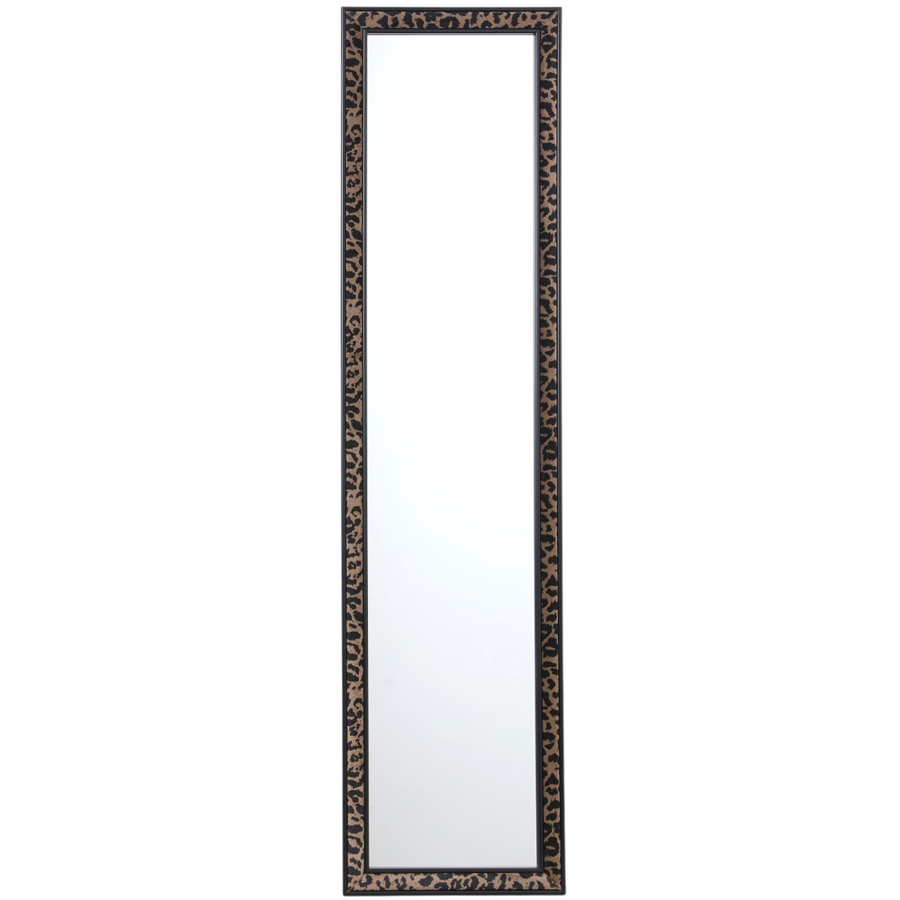 Leopard Print Dress Mirror Black Image 1